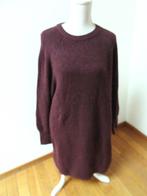 P11 C&A gebreide jurk bruin paars maat L 42/44, Kleding | Dames, Bruin, Maat 42/44 (L), Nieuw, Ophalen of Verzenden