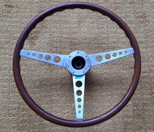 Vintage houten Springall stuur Triumph Lotus NU €100,=., Auto diversen, Auto-accessoires, Gebruikt, Ophalen of Verzenden