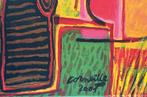 Corneille art-print op canvas Memorable Day, Gebruikt, 50 tot 75 cm, Onbekend, Ophalen of Verzenden