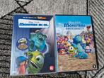 2x dvd Monster Inc. Deel 1 en 2, Tekenfilm, Amerikaans, Ophalen of Verzenden, Zo goed als nieuw