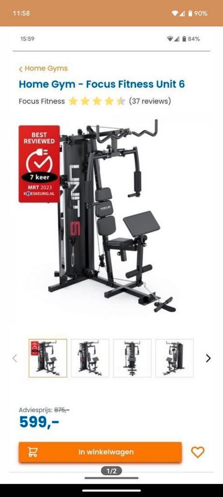 Alles op de foto zit in de prijs!, Sport en Fitness, Fitnessapparatuur, Zo goed als nieuw, Krachtstation, Metaal, Ophalen