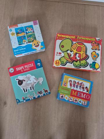 Puzzels en memorie beschikbaar voor biedingen
