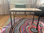 Marmeren Bijzettafeltje, Huis en Inrichting, Tafels | Sidetables, Ophalen, Gebruikt, 50 tot 100 cm, Metaal