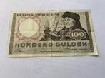 100 gulden Erasmus 1953, Postzegels en Munten, Bankbiljetten | Nederland, Ophalen of Verzenden, 100 gulden