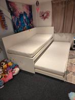 Bed met logeerbed Ikea Flaxa, Ophalen of Verzenden, Gebruikt, 180 cm of meer, 85 tot 100 cm