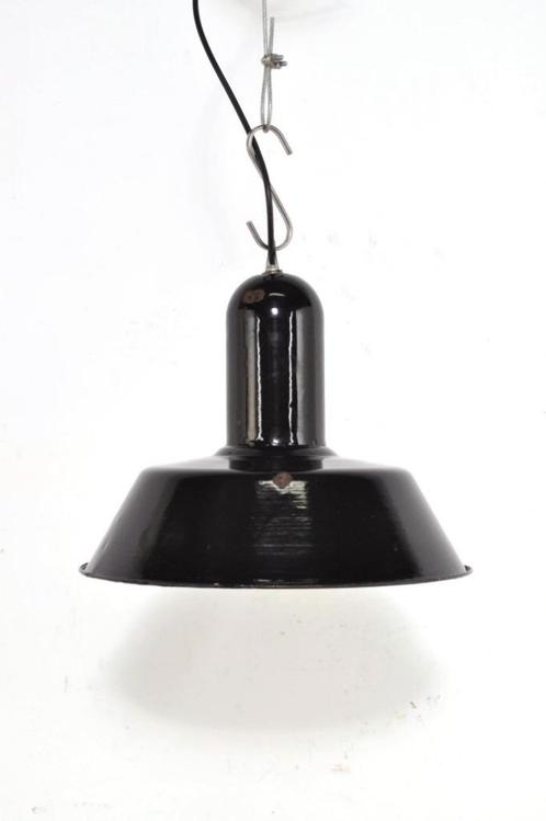 Emaille fabriekslamp lamp hanglamp industrieel, Huis en Inrichting, Lampen | Hanglampen, Gebruikt, Ophalen of Verzenden