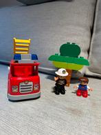 Duplo set brandweer + politie + vuilniswagen, Ophalen, Zo goed als nieuw, Duplo