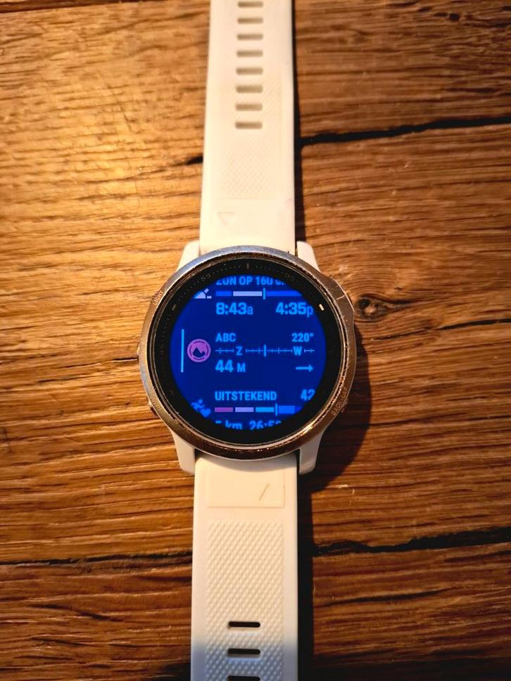 Garmin Fenix 5S Plus, Sieraden, Tassen en Uiterlijk, Smartwatches, Zo goed als nieuw, Android, Wit, Afstand, Calorieverbanding
