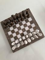 Ravendi Handgemaakte Oceanwhite Marmer Schaakbord - Uniek, Een of twee spelers, Ophalen of Verzenden, Nieuw