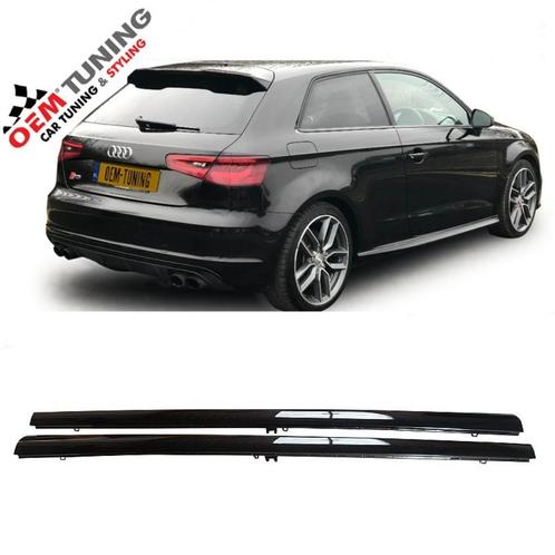 AUDI S3 Sline Sideskirts | Hatchback | FZ9Z Panter Black Pea, Auto diversen, Tuning en Styling, Ophalen of Verzenden