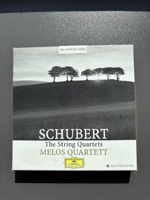 Schubert - Melos String Quartet (6 CD's in box), Cd's en Dvd's, Cd's | Klassiek, Zo goed als nieuw, Kamermuziek, Romantiek, Met libretto