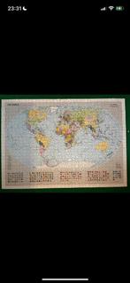 Puzzel Ravensburger wereld kaart vlaggen 1000 stukjes, Ophalen of Verzenden, Zo goed als nieuw