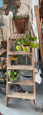 Oude schilders ladder, Doe-het-zelf en Verbouw, Ladders en Trappen, Ophalen, Zo goed als nieuw, Minder dan 2 meter