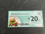 Dinerbon € 20,=, reserveren via Douglas, geldig 31.5.24, Tickets en Kaartjes, Kortingsbon, Overige typen, Twee personen