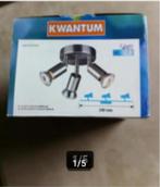 Plafond lamp 3 spotjes RVS nieuw, Huis en Inrichting, Lampen | Plafondlampen, Ophalen of Verzenden, Nieuw, Glas, Plafond lamp 3 spotjes RVS nieuw