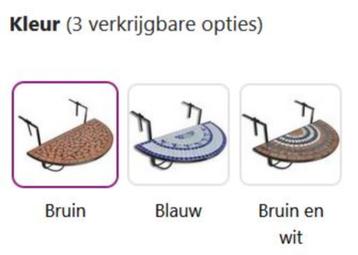 Balkontafel hangtafel mozaiek steen inklapbaar GRATIS BZRGD! beschikbaar voor biedingen
