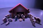 Mooi Houten Kinder Kerststalletje, Diversen, Kerst, Ophalen, Zo goed als nieuw