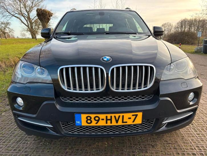 Prachtige BMW X5  V8 2008 Zwart, Auto's, BMW, Particulier, X5, Achteruitrijcamera, Airconditioning, Apple Carplay, Bluetooth, Bochtverlichting