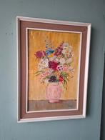 Olieverf Schilderij - Bloemen in Vaas, Antiek en Kunst, Kunst | Schilderijen | Klassiek, Ophalen