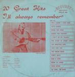 In 1 Koop 20 Great Hits I'll Always Remember Vol 1 & 2, Ophalen of Verzenden, Gebruikt, 12 inch, Rock en Metal