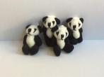 (X 25 ) Super Leuke panda MINIATUUR beertjes 4 cm hoog, Nieuw, Poppenhuis, Verzenden