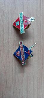 2 Speldjes Olympische Spelen Barcelona 1992, Ophalen of Verzenden, Gebruikt, Sport, Speldje of Pin