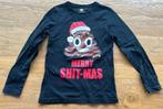 Kersttrui maat 122-128 - grappige drol print kerstmis, Diversen, Ophalen of Verzenden, Zo goed als nieuw