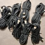 Set van 7 x profi 3.5 mm Jack audio verlengkabel 5 mtr ., Ophalen, Zo goed als nieuw