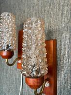 Deens design vintage wandlampen, Huis en Inrichting, Lampen | Wandlampen, Ophalen, Gebruikt, Glas, Mcm