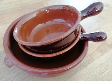 Vuurvaste schalen (ovenschaaltjes) 3 stuks beschikbaar voor biedingen