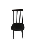 Vintage retro zwarte spijlenstoel stoel hout, Gebruikt, Zwart, Ophalen of Verzenden, Eén