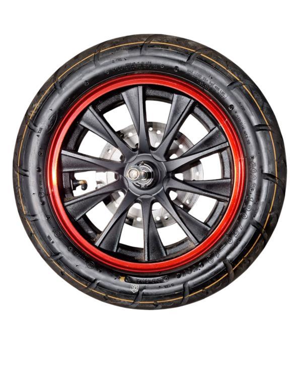 Voorband voorvelg remschijf origineel La Souris Valexim, Fietsen en Brommers, Brommeronderdelen | Scooters, Gebruikt, Ophalen of Verzenden