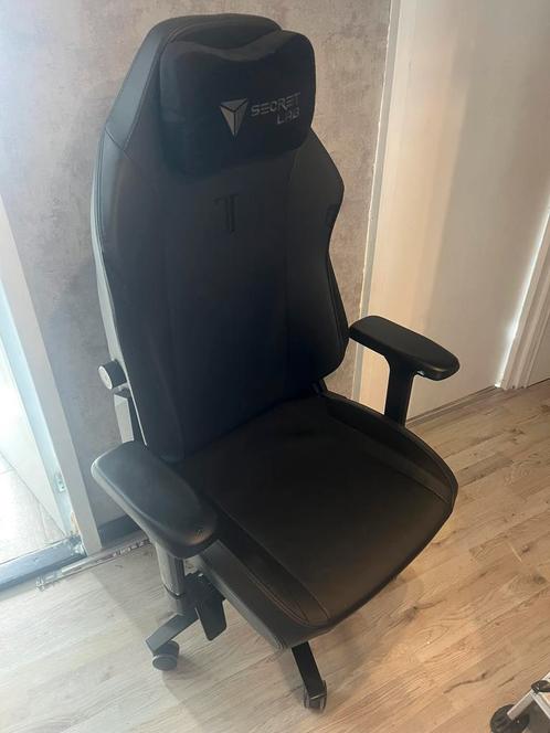 Secret Lab Titan Evo Zwart, Huis en Inrichting, Bureaustoelen, Gebruikt, Bureaustoel, Zwart, Ergonomisch, Gaming bureaustoel, Ophalen of Verzenden
