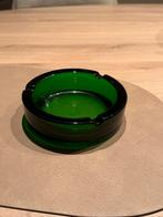 Groene Glazen-Asbak - Vintage, Ophalen, Overige materialen, Zo goed als nieuw, Groen