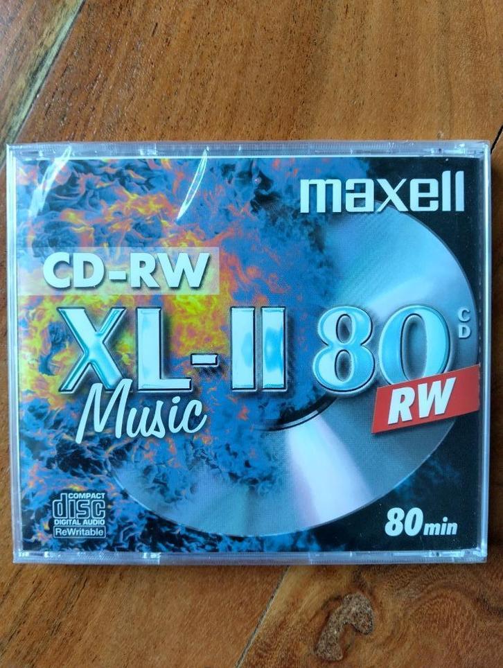 MAXELL CD-RW XL-II 80M * Geschikt Voor Audio CD Recorders *, Computers en Software, Beschrijfbare discs, Nieuw, Cd, Herschrijfbaar