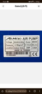 AirMac ZGAN Luchtpomp voor vijver/aquarium, Karper of Koi