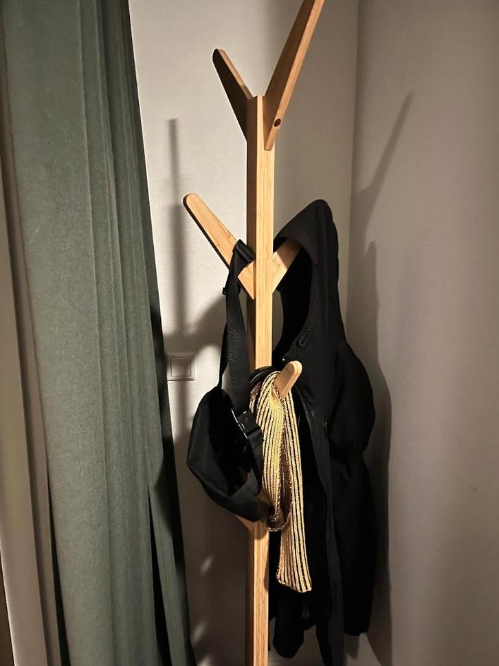 kapstok staand boom - 8 haken - 181,5 x 53 x 53 cm-  bamboe, Huis en Inrichting, Woonaccessoires | Kapstokken, Zo goed als nieuw