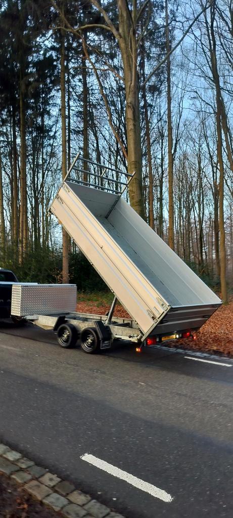 Hapert Cobalt kipper en Henra multitransporter plateauwagen, Auto diversen, Aanhangers en Bagagewagens, Zo goed als nieuw, Ophalen