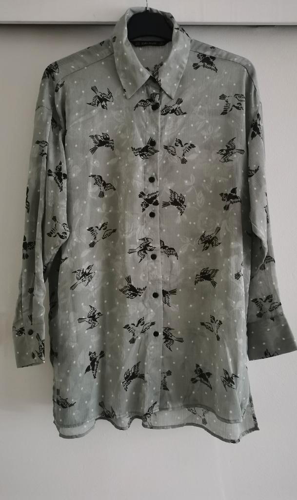 ZARA jacquard blouse mt. M, Kleding | Dames, Blouses en Tunieken, Nieuw, Maat 38/40 (M), Overige kleuren, Verzenden