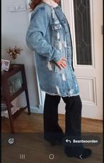 Lange spijkerjas met teddy voering, Maat 38/40 (M), Blauw, Ophalen of Verzenden, Onbekend