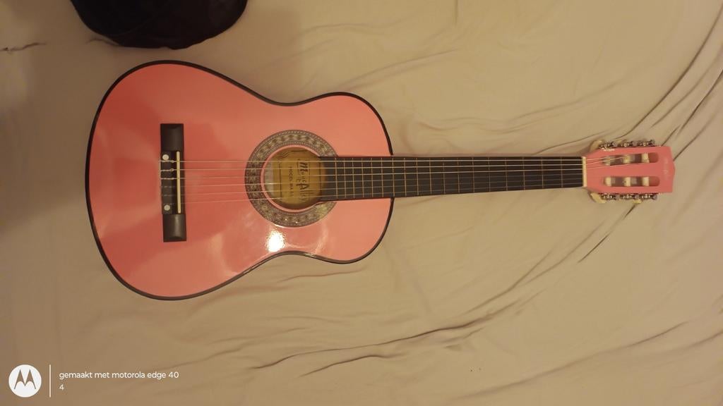 Music Alley MA-51 Klassieke Gitaar - Roze, Muziek en Instrumenten, Ophalen of Verzenden, Gebruikt, Klassieke of Spaanse gitaar