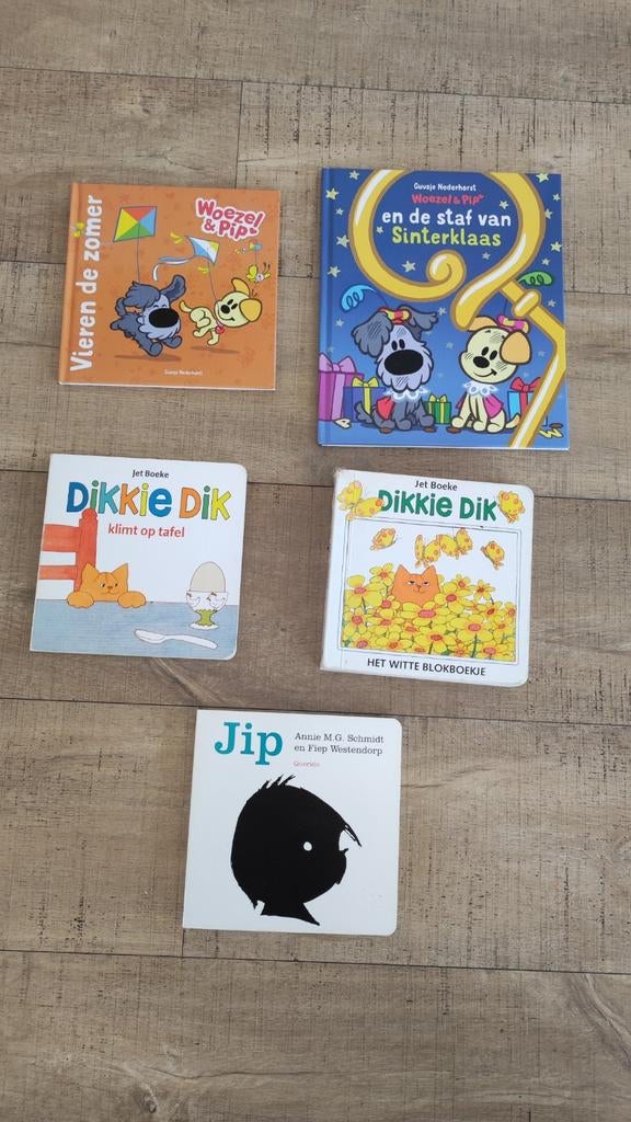 Woezel & Pip, Dikkie Dik, Jip Peuter- en Kleuterboeken, Ophalen of Verzenden