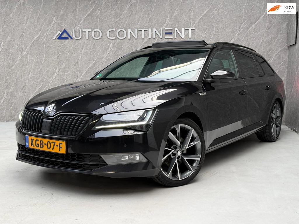 Skoda Superb Combi 2.0 TSI 4x4 220 PK / Dealer Onderh / Vol, Auto's, Automaat, Gebruikt, 4 cilinders, Leder en Stof