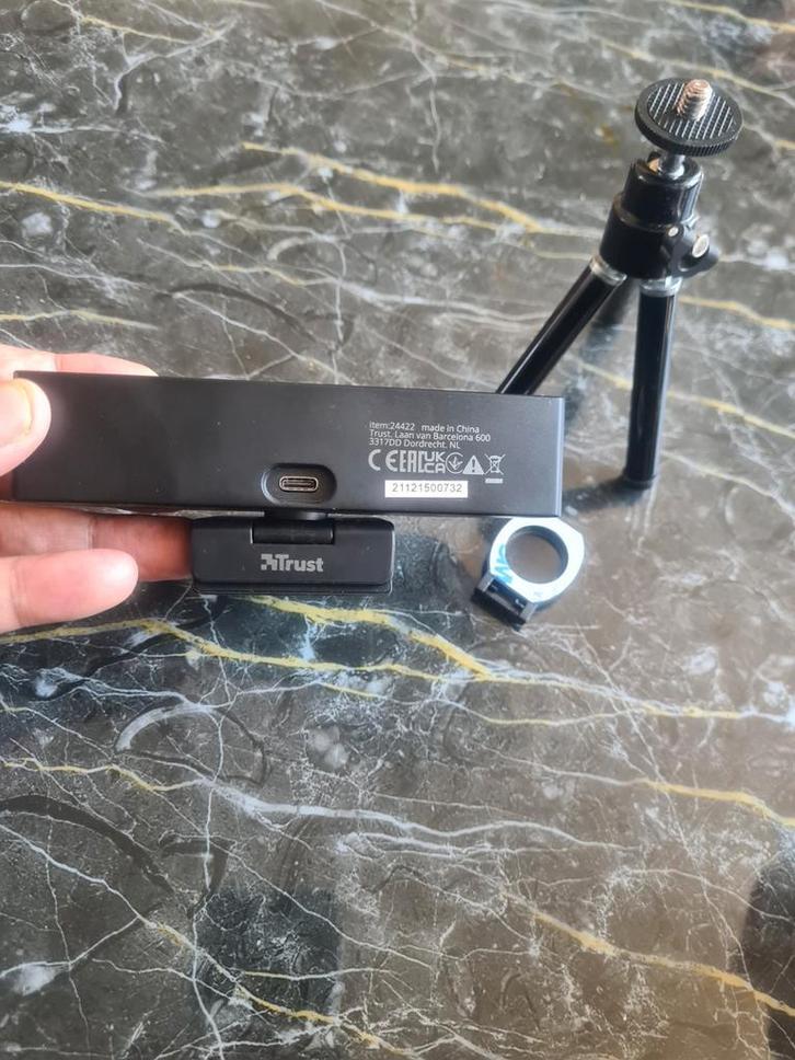 TRUST TEZA 4K Webcam met statief, Computers en Software, Webcams, Nieuw, Ophalen of Verzenden