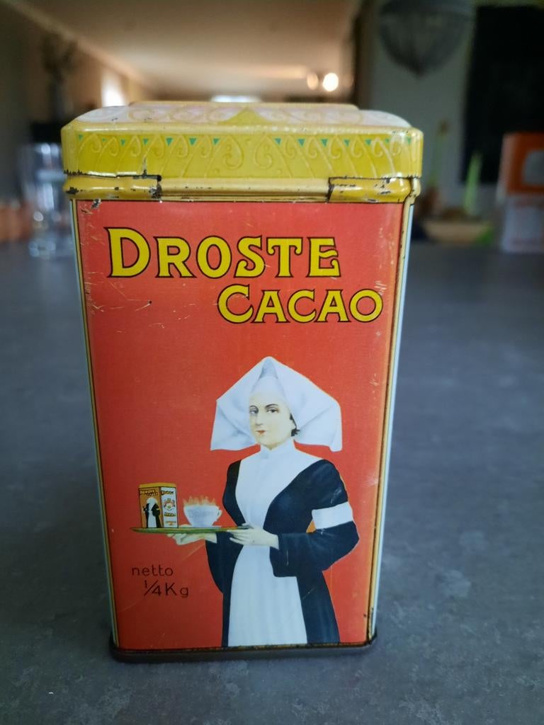 Blikje Droste cacao
Vaste prijs van 9 euro, Verzamelen, Ophalen of Verzenden, Overige, Droste