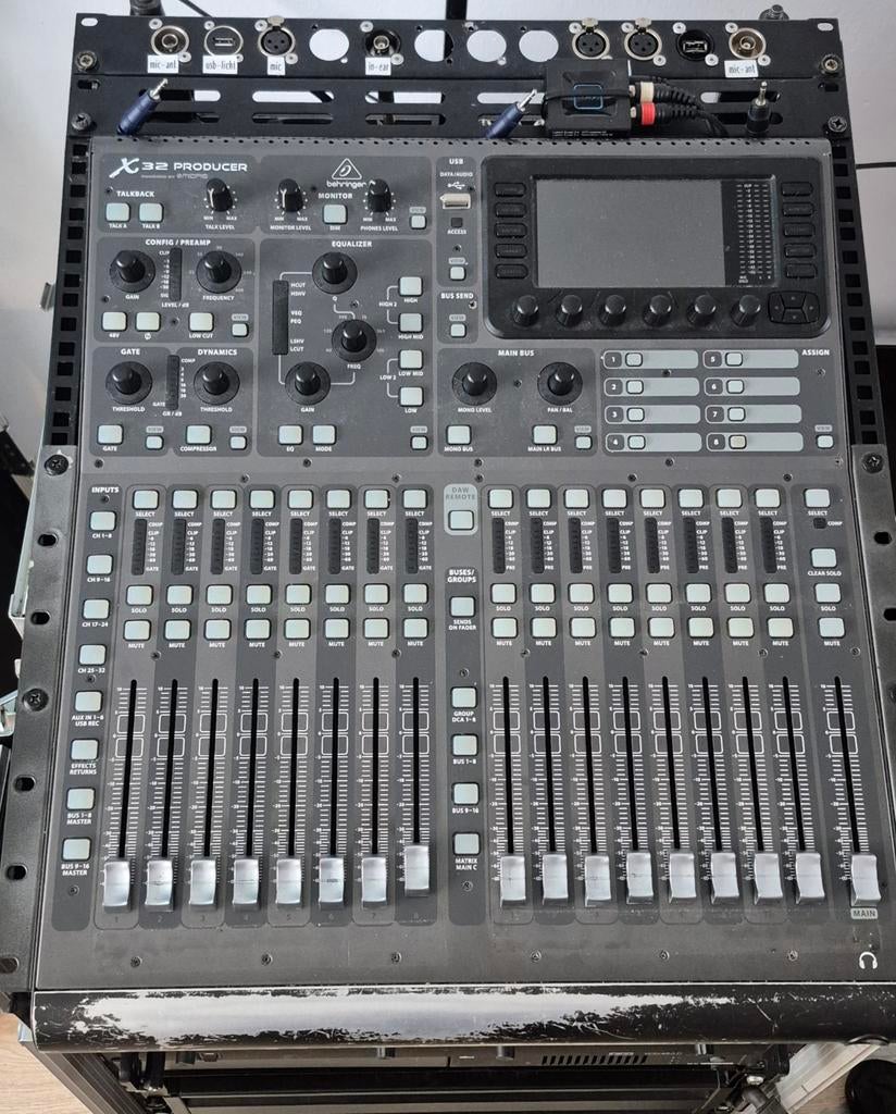 Behringer X32 Producer Digitale Mixer, Ophalen, Gebruikt, 20 kanalen of meer, Microfooningang