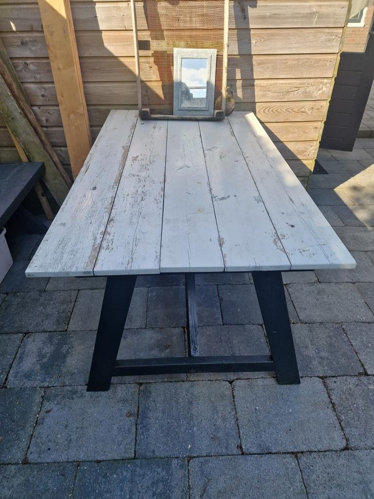 Nette tuintafel, Ophalen, Gebruikt, Rechthoekig, Hout