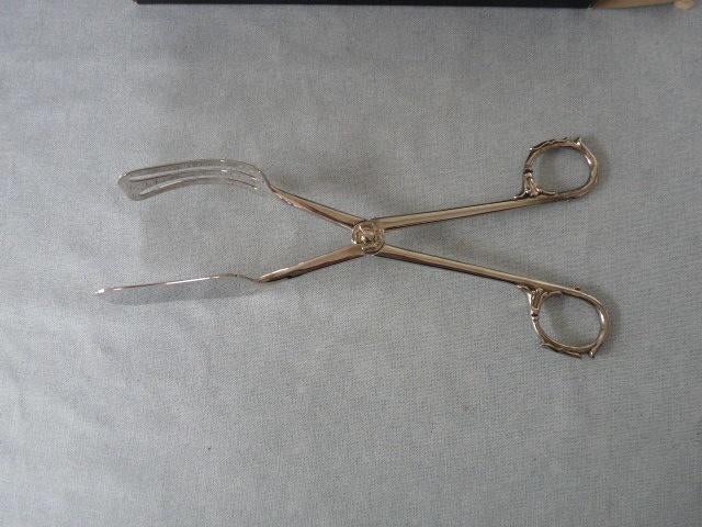 Silverplate cake tang in originele verpakking., Ophalen of Verzenden