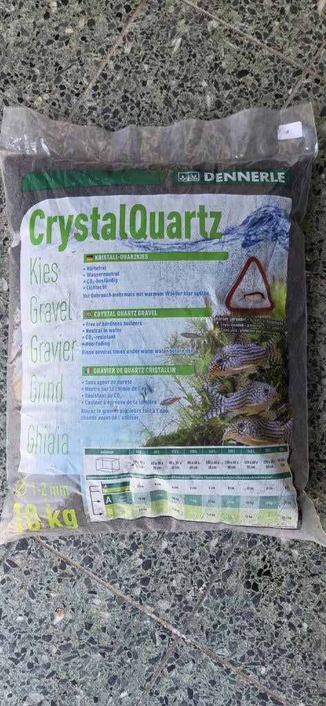 20 kg Dennerle Crystal Quartz aquarium grind, Dieren en Toebehoren, Vissen | Aquaria en Toebehoren, Ophalen, Nieuw, Grind, Zand of Voedingsbodem