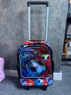 Ruime trolley koffer rugzak jongens voetbal ZGAN, Hard kunststof, Wieltjes, Minder dan 50 cm, Ophalen of Verzenden